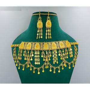Martasha Designer <b>Islamic</b> Ramadan Special Goldplated UAE <b>Jewellery</b> Special Dubai <b>Jewellery</b> Necklace Earring Set Arabic Jewelry - Product Image 1