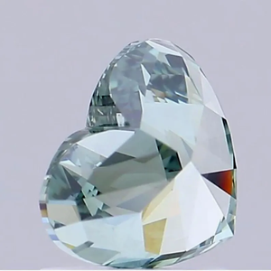 Diamant de laboratoire taille cœur vert, couleur vert foncé fantaisie, pierre lâche pour bague de fiançailles ou bijoux fins - Product Image 5