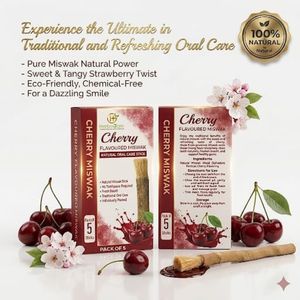 Palillo de Limpieza Dental Herbal con Sabor a Cereza, con Ingredientes Naturales para un Aliento Fresco, Dientes Saludables y Cuidado Bucal Diario - Product Image 6
