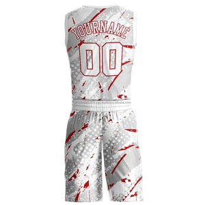 Nouvelle Arrivée Ensembles Maillot et Short de Basketball Personnalisables avec Logo OEM Imprimé Uniformes d'Été Respirants Anti-Bactériens Grandes Tailles - Product Image 6
