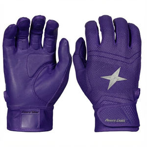 genuine leather customized Leather Batting Gloves Custom Logo Breathable pink color high grip Gloves - Product Image 2