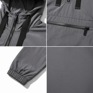 Chaqueta cortavientos personalizada con logotipo para hombre, impermeable, ligera, para entrenamiento deportivo, chaqueta cortavientos. - Product Image 5