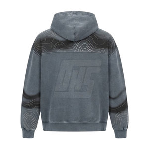 Sweats à capuche effet délavé, matière douce et respirante, parfaits pour l'été, tenues décontractées et style streetwear. - Product Image 2