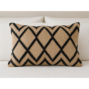 Natural Jute Woven Pillow <b>Cover</b> Modern Boho Decorative <b>Cushion</b> <b>Cover</b> for Sofa & Bed - Product Image 1