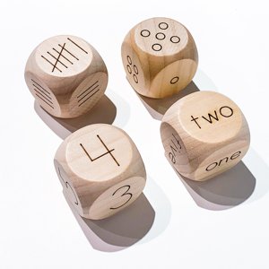Natural Wooden Dice Handmade Wood Cube Dice Tabletop <b>Gaming</b> Dice Educational Learning Dice Party Game Accessory - Product Image 6