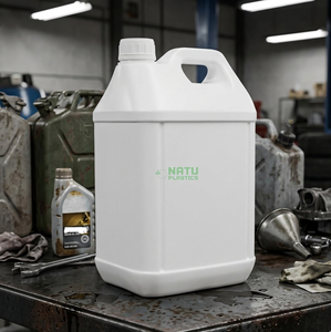 Bidón Cuadrado de Plástico de 1–10L para Aceite y Líquidos Químicos con Asa, Contenedor de Plástico Industrial - Product Image 1