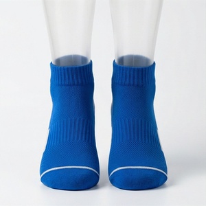 Blue Ankle <b>Socks</b> Breathable Polyester Spandex <b>Running</b> Sports <b>Socks</b> for Adults Summer Wear - Product Image 1