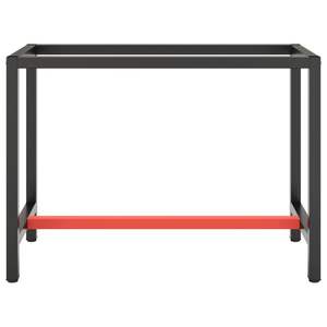 Banco de Trabajo Metálico en Negro Mate y Rojo Mate de 43.3"x19.7"x31.1" Categoría Muebles - Product Image 3