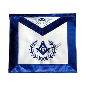 Delantal Masónico Personalizable al por Mayor con Cuello de Tela, Delantal Provincial para Ceremonias - Product Image 3