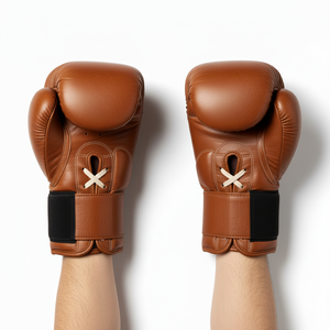 Guantes de Boxeo Pro-Fight de Cuero Vacuno Genuino con Cordones - Grado de Competición Élite Personalizables - Product Image 5