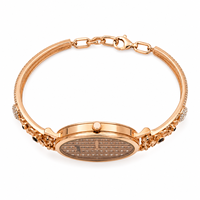 Montre en argent sterling 925 avec cadran à quartz, bracelet de 18 mm, accents en cristal, style vintage de luxe pour femme, finition polie, cadeau de fête