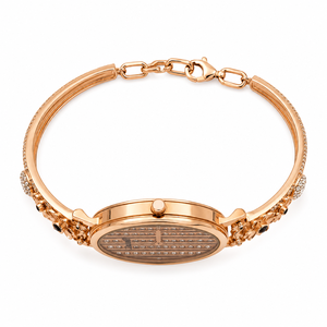 Montre en argent sterling 925 avec cadran à quartz, bracelet de 18 mm, accents en cristal, style vintage de luxe pour femme, finition polie, cadeau de fête - Product Image 6