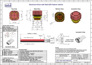 ไซเรนอิเล็กทรอนิกส์ iota12S พร้อมไฟ LED กระพริบ - Product Image 4