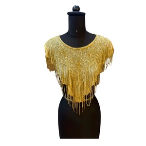 Capa de Lentejuelas con Cuentas de Primera Calidad para Mujer, para Bodas, Fiestas y Eventos Nocturnos, Disponible a Precio Descuento - Product Image 3