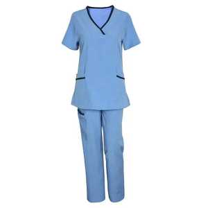Customized Color & Design Hospital Use Nursing Scrub Suit Custom Logo & Design Eco-Friendly 100% Cotton Scrub Suit for Women - Product Image 4