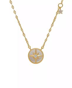 Stella di madreperla e Zirconia cubica in cerchio | Macy's - Product Image 1