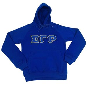 Sweat-shirt à capuche bleu royal Sigma Gamma Rho SGRho, vêtements grecs haut de gamme, sweat-shirt élégant pour sororité - Product Image 1