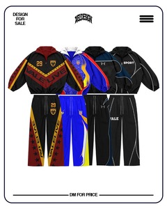 Unisex Tracksuit Full <b>Zip</b> Hooded Sporty Color Blocking Sublimation Print Polyester Autumn Adult Regular Fit With Pockets - Product Image 1