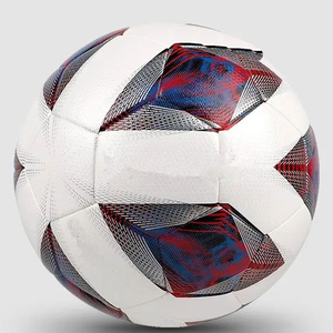 custom soccer <b>ball</b> white neon green pattern durable pu leather training match football official size bulk supply - Product Image 3