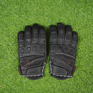 Gants de moto en cuir de chèvre véritable résistant à l'abrasion, avec protection des phalanges, pour sports de plein air, usage quotidien, motards. - Product Image 2