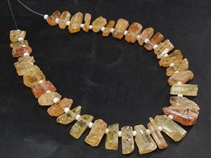 Topacio Imperial Natural en Bruto, Forma de Barra, Color Naranja, 8 Pulgadas, 8-15 mm, Certificado para la Fabricación de Joyas, Suministros para Mayoristas - Product Image 2