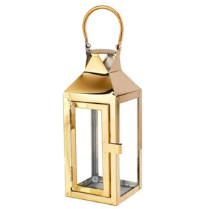 Lanternes à bougies en métal et verre modernes faites à la main, finition cuivre, lanternes en métal aux meilleurs prix pour la décoration de la maison et du jardin - Product Image 2