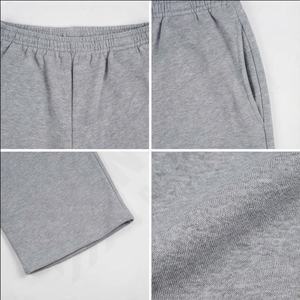 กางเกงวอร์มขาบานสำหรับผู้ชายกางเกงทางการขายาวสีเทาสีเทาออกแบบได้ตามต้องการ - Product Image 4
