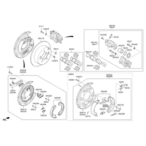 Nouveaux étriers et supports de frein gauche Tucson 583102SA00 - Product Image 2
