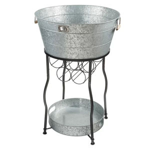 Seau à glace vintage en métal galvanisé avec poignées, idéal pour les fêtes, mariages, bars, refroidisseur à vin et à bière – Vente chaude - Product Image 6