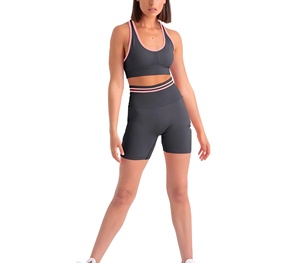 Vente en gros de hauts pour femmes, ensemble soutien-gorge et short, vêtements de sport, ensembles de fitness, soutien-gorge de sport et short, ensemble 2 pièces - Product Image 1