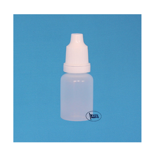 Botella Cilíndrica Blanca de Plástico PP con Gotero, 5-15 ml, para Uso Cosmético, Fondo Plano, Tapa Sellada, Imprimible, Modelo C0078 - Product Image 1