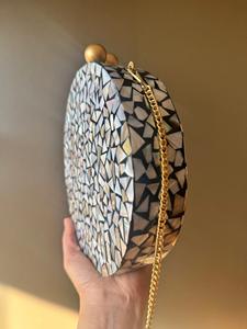 Bolso de Mano de Nácar de la Mejor Calidad, Cartera de Alta Gama para Regalo de Boda, Monedero Personalizado con Diseño Impreso Digitalmente - Product Image 4