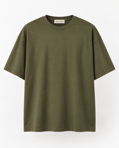 230GSM Oversized Men's <b>T</b>-<b>Shirt</b> 100% Cotton O-Neck Short Sleeve Front Custom Logo Plus Size Casual Knitted Quick Dry - Product Image 5