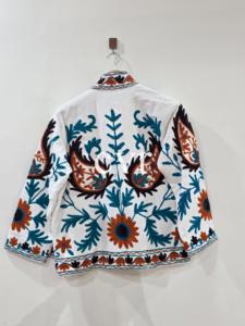 เสื้อโค้ทผ้าฝ้ายปักมือ คอจีน แขนยาว สไตล์จีน ลายเพสลีย์ เสื้อคลุมฤดูใบไม้ผลิ สำหรับผู้ใหญ่ ผู้หญิง ลำลอง - Product Image 3