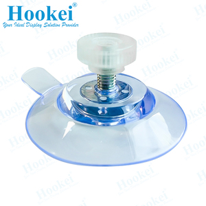 Échantillon gratuit Offre Spéciale ventouse transparente en PVC de 43mm avec vis M5 et écrous de couleur blanche - Product Image 3