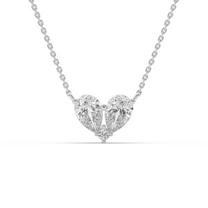 Luxeshine Women's 2Ct Lab Grown Pear Diamond Pendant VS1 IGI Certified Brilliant 925 Sterling <b>Silver</b> Yellow Rose Engagement - Product Image 2