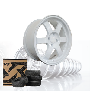Jante de voiture en alliage d'aluminium 3R BLANCHE JDM 15 pouces 4 trous 100 04115-V30 - Product Image 3
