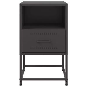 Ensemble de 2 armoires de chevet en acier noir pour salon, 14,2 x 15,4 x 23,8 pouces - Product Image 6