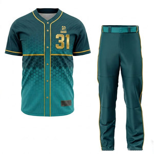 Créez Votre Propre Tenue d'Équipe de Baseball : Uniforme Léger, Respirant et à Séchage Rapide en 100% Polyester pour Adultes - Product Image 1