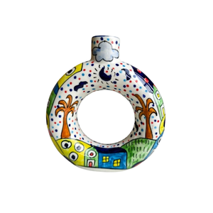 แจกันเซรามิกเคลือบเงาสีขาว AG Elements ทนทานต่อการขีดข่วน ผลิตด้วยมือ เป็นมิตรกับสิ่งแวดล้อม น้ำหนักเบา กันน้ำ ทันสมัย คุณภาพสูง - Product Image 1