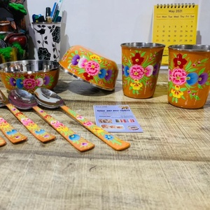 Juego de cubiertos de acero, esmaltado - Product Image 3