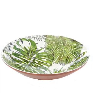 Set of Two Salad Rice Dinner Wood Bowl Serving Bowls Modern <b>Sticker</b> Enamel Printed Food Wooden Salad Bowl - Product Image 2