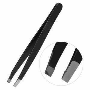 Stainless Steel Slanted Tip Eyebrow Tweezers Reusable Makeup Hair <b>Removal</b> Shaping <b>Tool</b> for Home Salon - Product Image 4