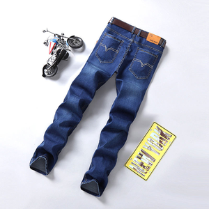 Venta Directa de Fábrica, Jeans Casuales de Corte Recto y Ajustado para Hombre, Estilo Urbano Duradero para Primavera, Verano y Otoño - Product Image 2