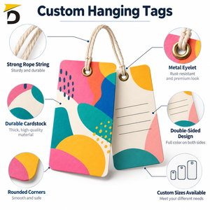 Etiquetas personalizadas para prendas que proporcionan información clara sobre el producto, construcción duradera y estilo elegante para uso en moda y comercio minorista. - Product Image 6
