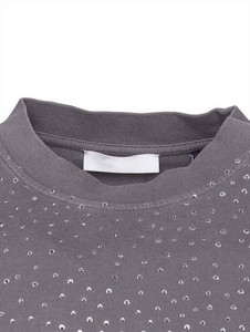 Trendy Sparkle Tee Soft Comfortable Streetwear Top for Casual Outfits Parties Events and Daily Fashion Mens Rhinestone <b>T</b> <b>Shirt</b> - Product Image 4