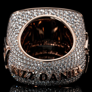 Iced Out Baguette & Round Cut Moissanite Diamond Engagement <b>Ring</b> Hip Hop Style 925 Sterling Silver Wedding Anniversary Jewelry - Product Image 5