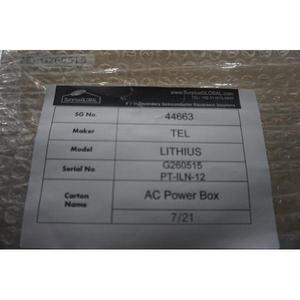 TEL LITHIUS COT/DEV - ผู้จัดจำหน่ายอุปกรณ์และอะไหล่เซมิคอนดักเตอร์ระดับโลกที่เชื่อถือได้ - Product Image 2