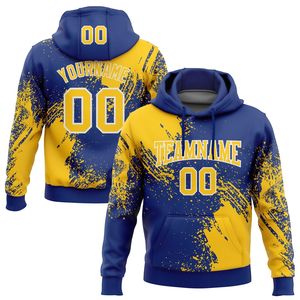 Sudadera con Capucha Personalizada para Hombre, con Estampado de Salpicaduras de Pincel Negro y Rosa, con Nombre y Número, Sublimación, Poliéster, Ropa Deportiva de Equipo - Product Image 6
