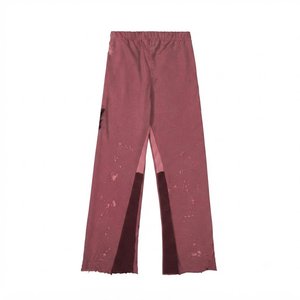 High Sales Custom Logo Men's <b>Pink</b> Hooded <b>Tracksuit</b> <b>Set</b> Full Sleeve Puff Print Streetwear Joggers With Side Pockets Autumn Wear - Product Image 6